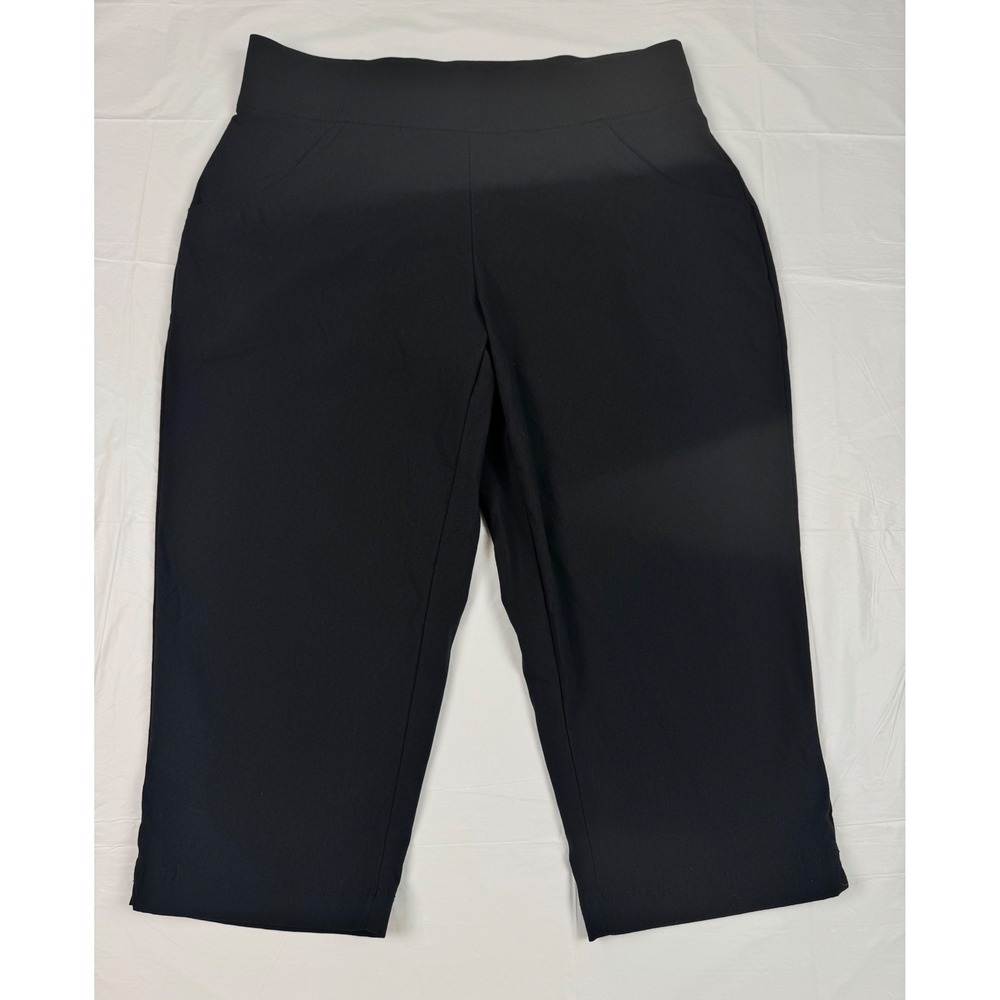 Columbia Anytime‎ Casual Capri Pants Black Womens Medium Hiking Crop Outdorrs